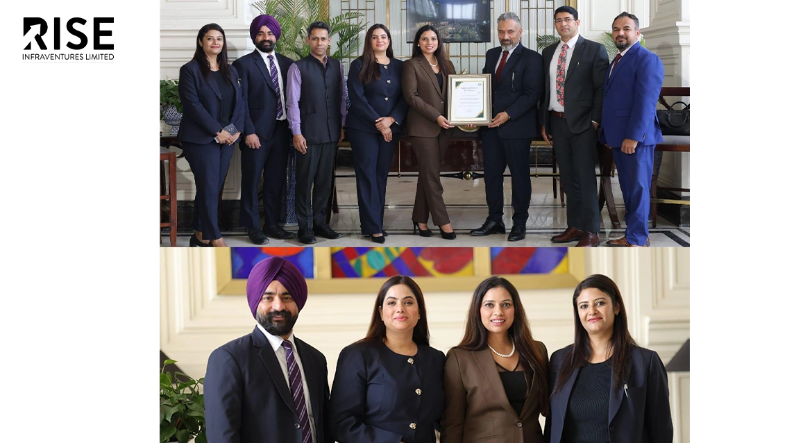 banner-central-park-honours-rise-infra-ventures-certificate